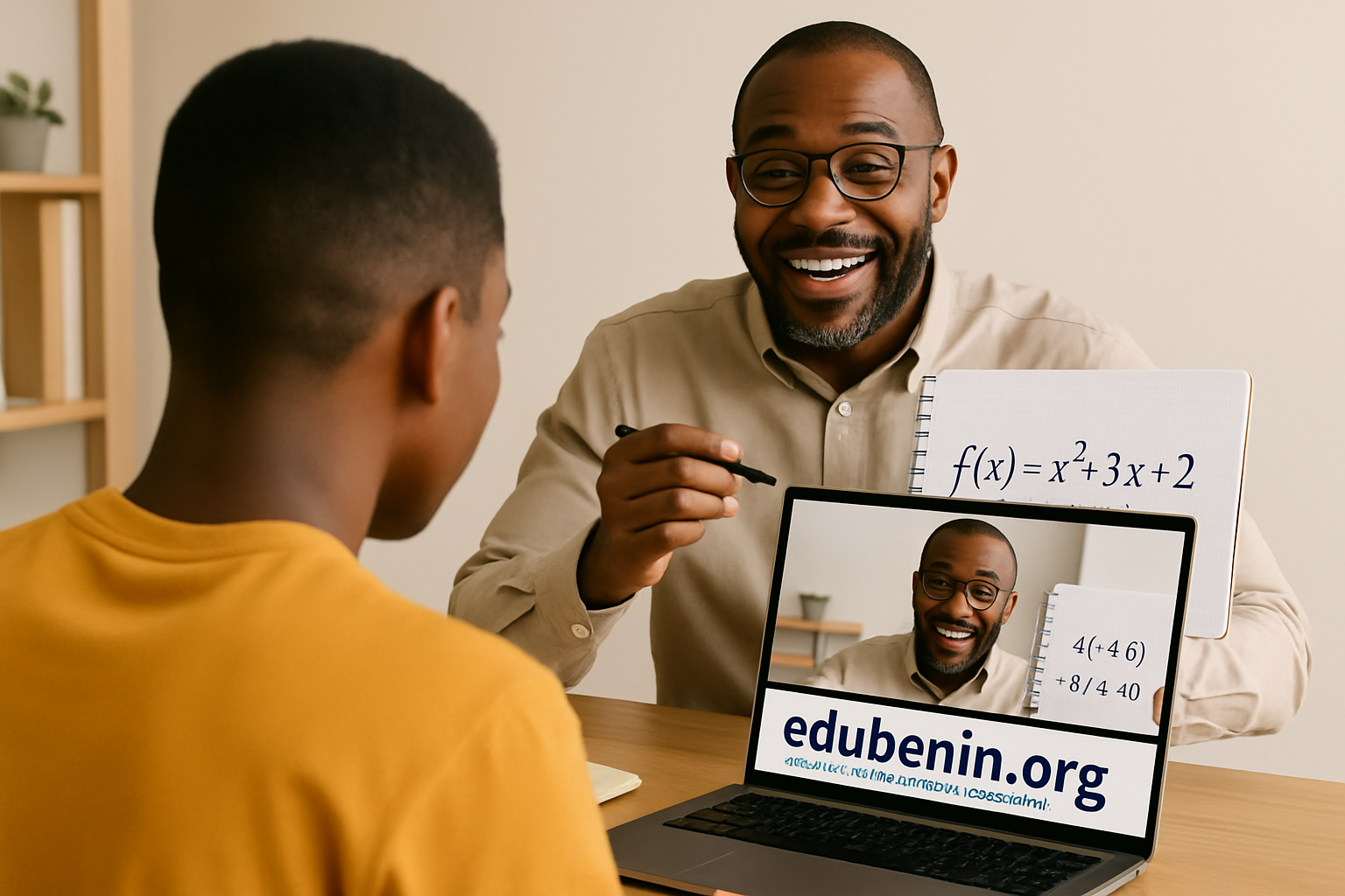 Application EduBenin sur mobile et ordinateur